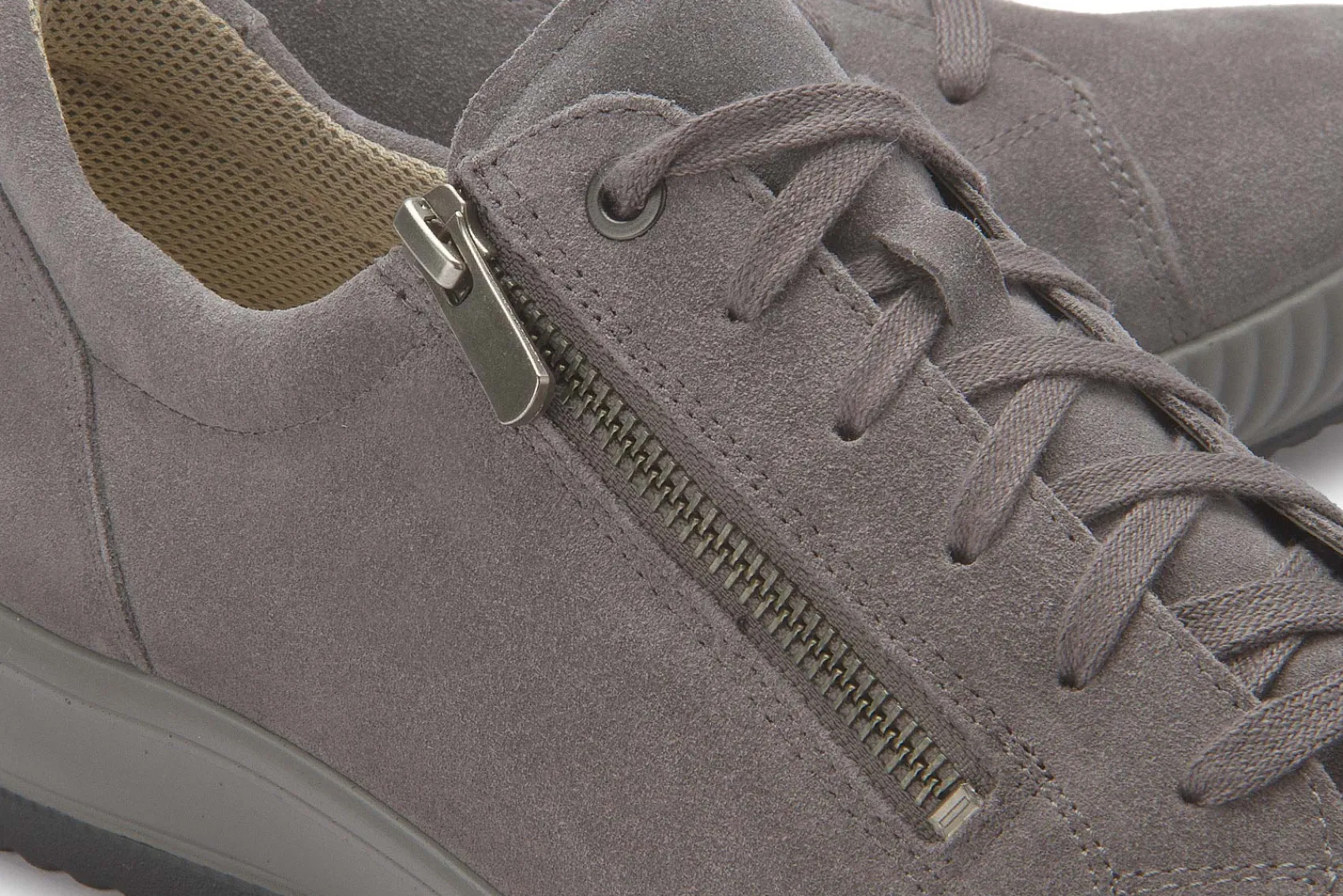Sneaker|Schnürschuhe|Legero Sneaker in Übergrößen Grau