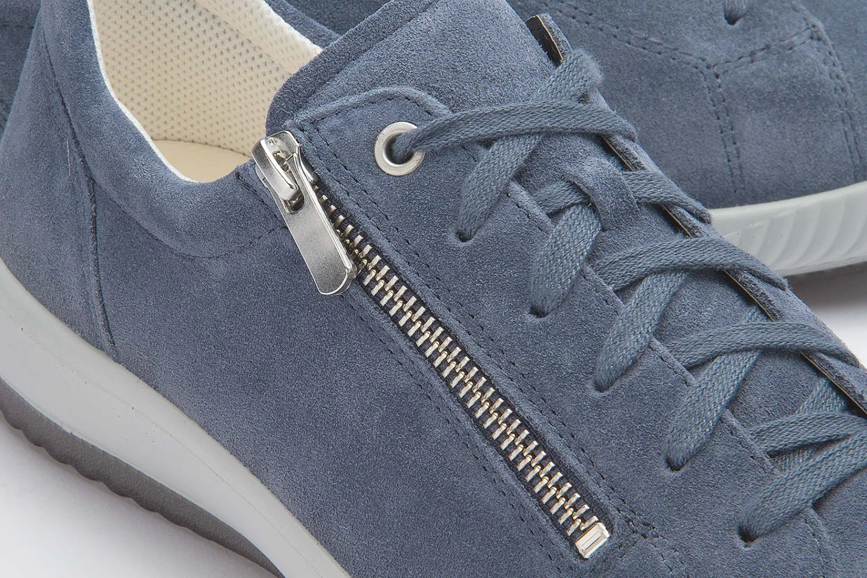 Sneaker|Schnürschuhe|Legero Sneaker in Übergrößen Blau