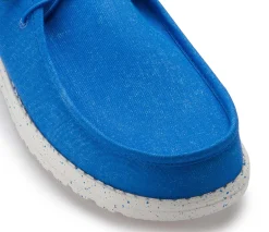 Leinenschuhe|Schnürschuhe|HeyDude Leinenschuh in Übergrößen Blau