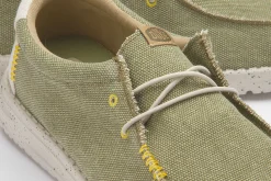 Leinenschuhe|Schnürschuhe|HeyDude Leinenschuh in Übergrößen Grün