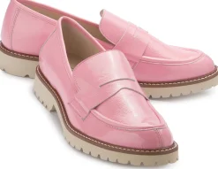 Slipper|Horsch Schuhe Loafer in Übergrößen Rosa