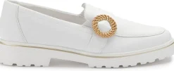 Slipper|Remonte Loafer in Übergrößen Weiß