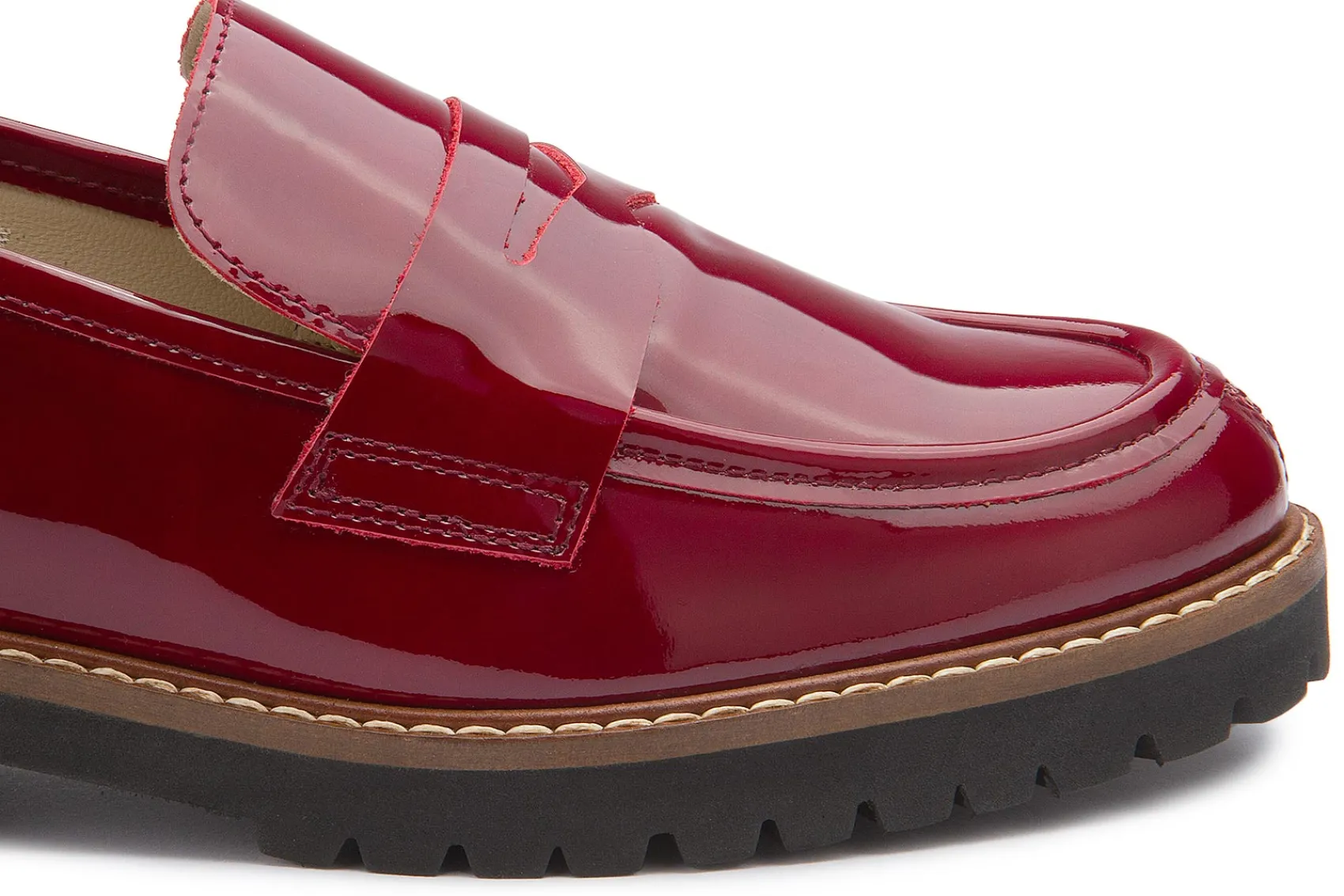 Slipper|Horsch Schuhe Loafer in Übergrößen Rot