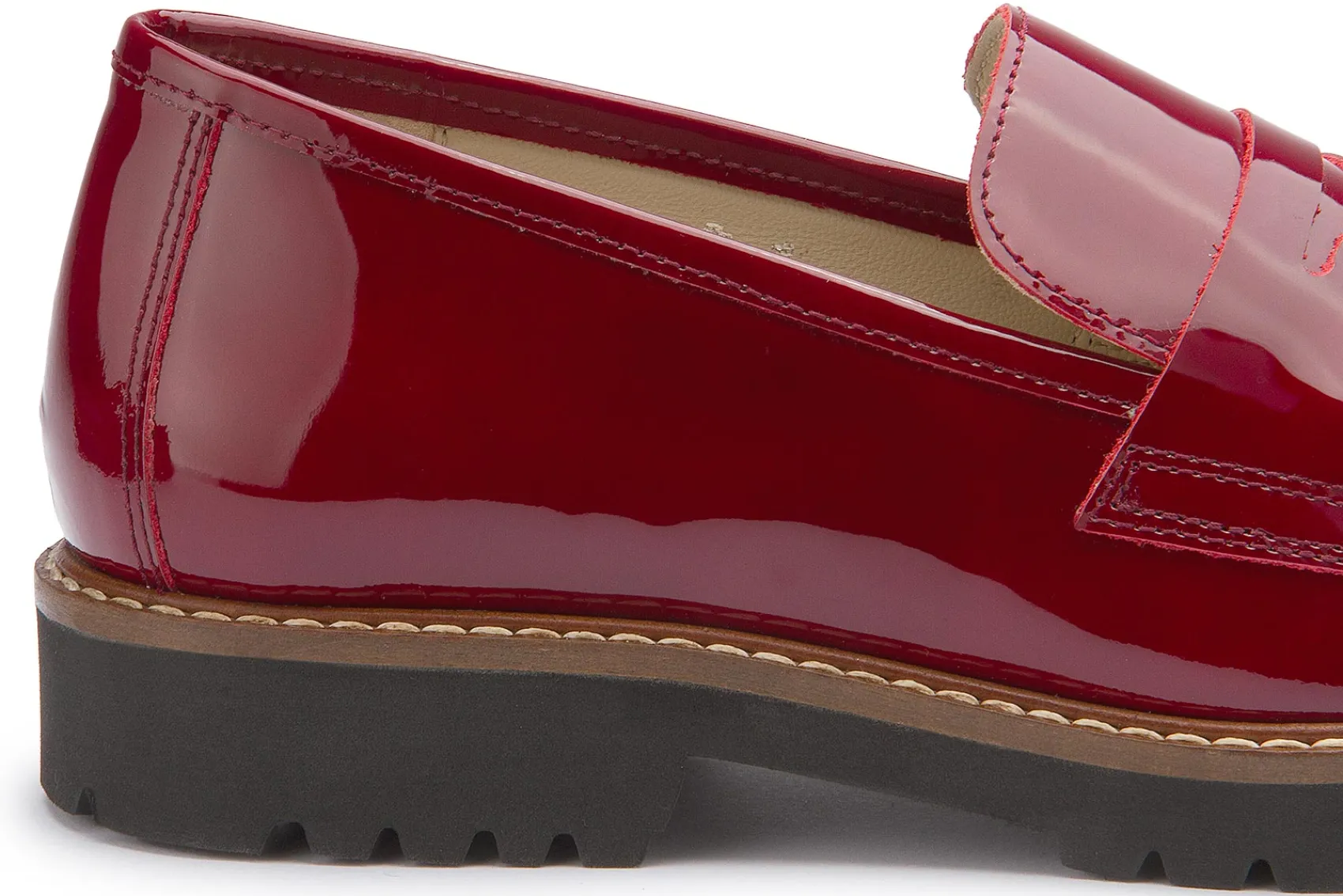 Slipper|Horsch Schuhe Loafer in Übergrößen Rot