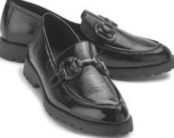 Slipper|Horsch Schuhe Loafer in Übergrößen Schwarz