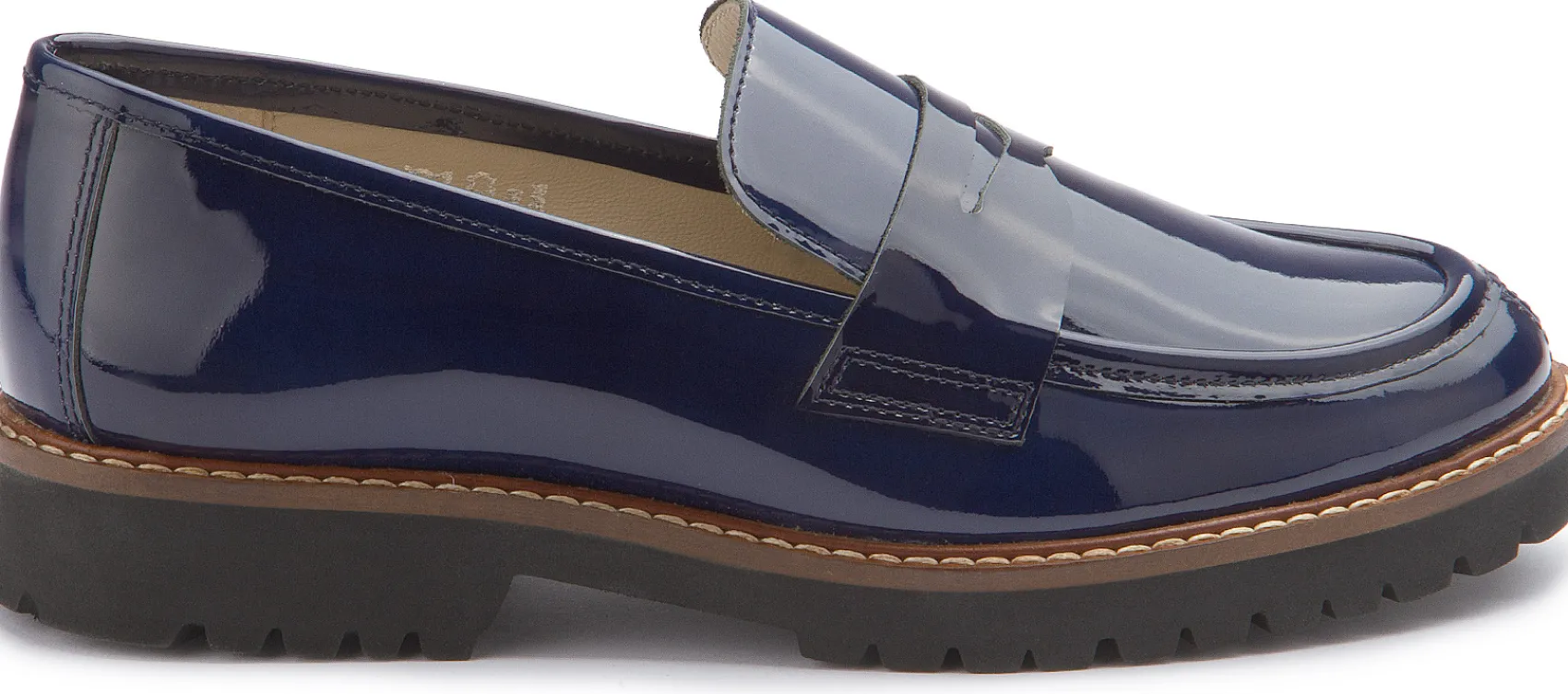 Slipper|Horsch Schuhe Loafer in Übergrößen Blau