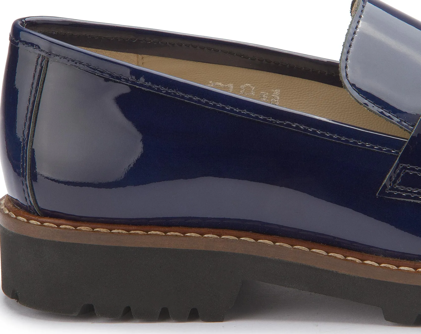 Slipper|Horsch Schuhe Loafer in Übergrößen Blau