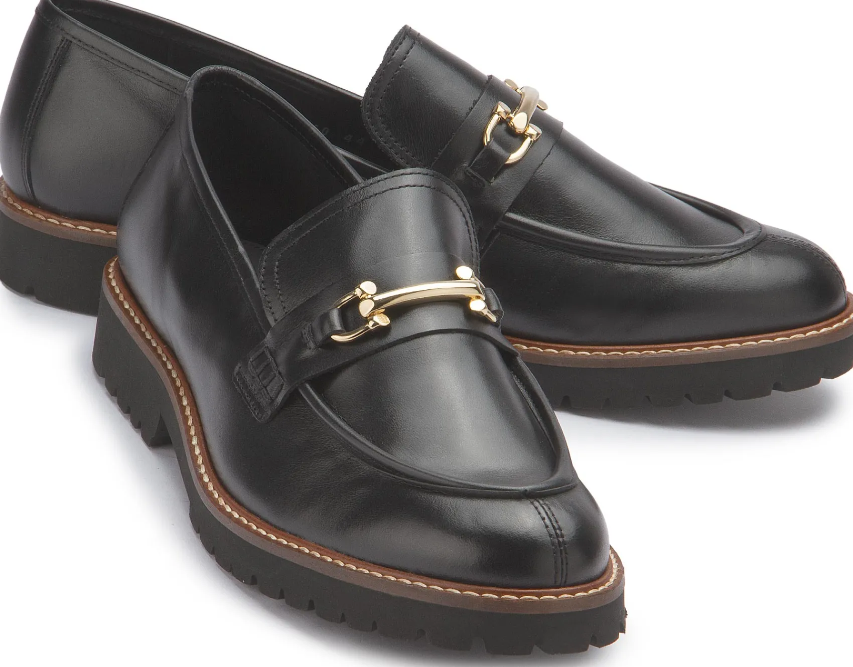 Slipper|Horsch Schuhe Loafer in Übergrößen Schwarz
