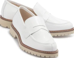 Slipper|Horsch Schuhe Loafer in Übergrößen Weiß