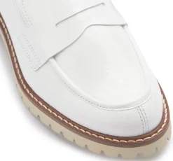 Slipper|Horsch Schuhe Loafer in Übergrößen Weiß