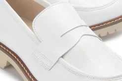Slipper|Horsch Schuhe Loafer in Übergrößen Weiß