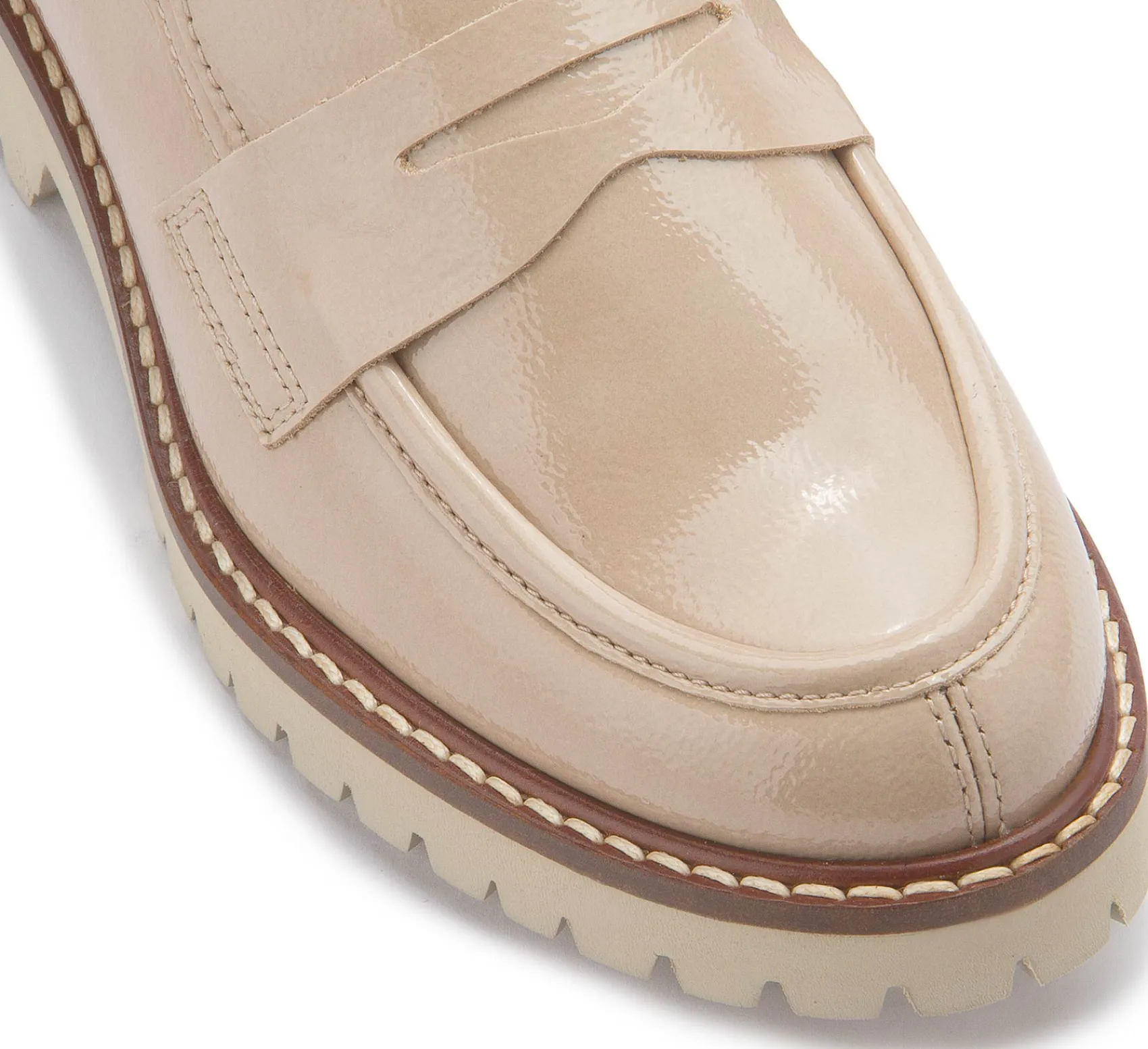 Slipper|Horsch Schuhe Loafer in Übergrößen Beige