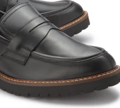 Slipper|Horsch Schuhe Loafer in Übergrößen Schwarz