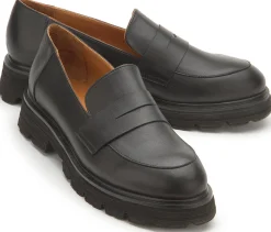 Slipper|Horsch Schuhe Loafer in Übergrößen Schwarz