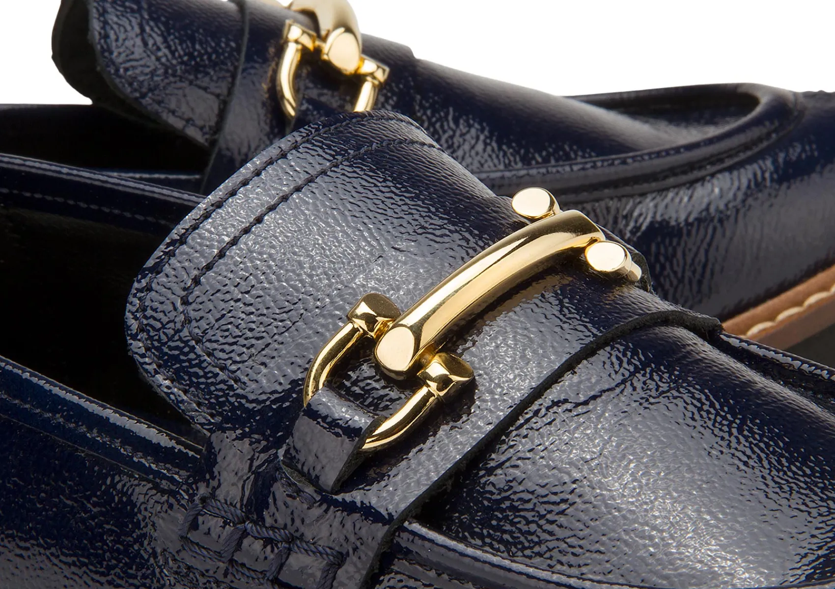 Slipper|Horsch Schuhe Loafer in Übergrößen Blau