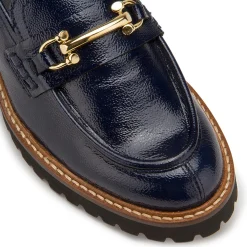 Slipper|Horsch Schuhe Loafer in Übergrößen Blau