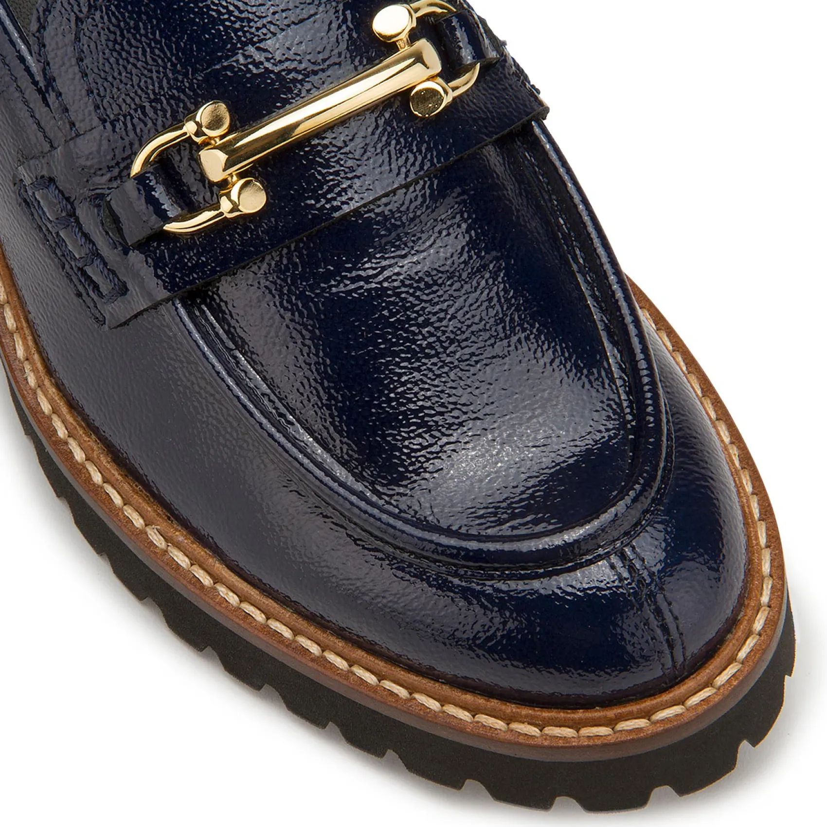 Slipper|Horsch Schuhe Loafer in Übergrößen Blau