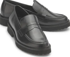 Slipper|Horsch Schuhe Loafer in Übergrößen Schwarz