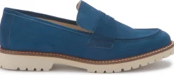 Slipper|Horsch Schuhe Loafer in Übergrößen Blau