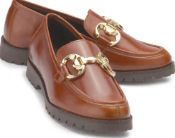 Slipper|Horsch Schuhe Loafer in Übergrößen Braun