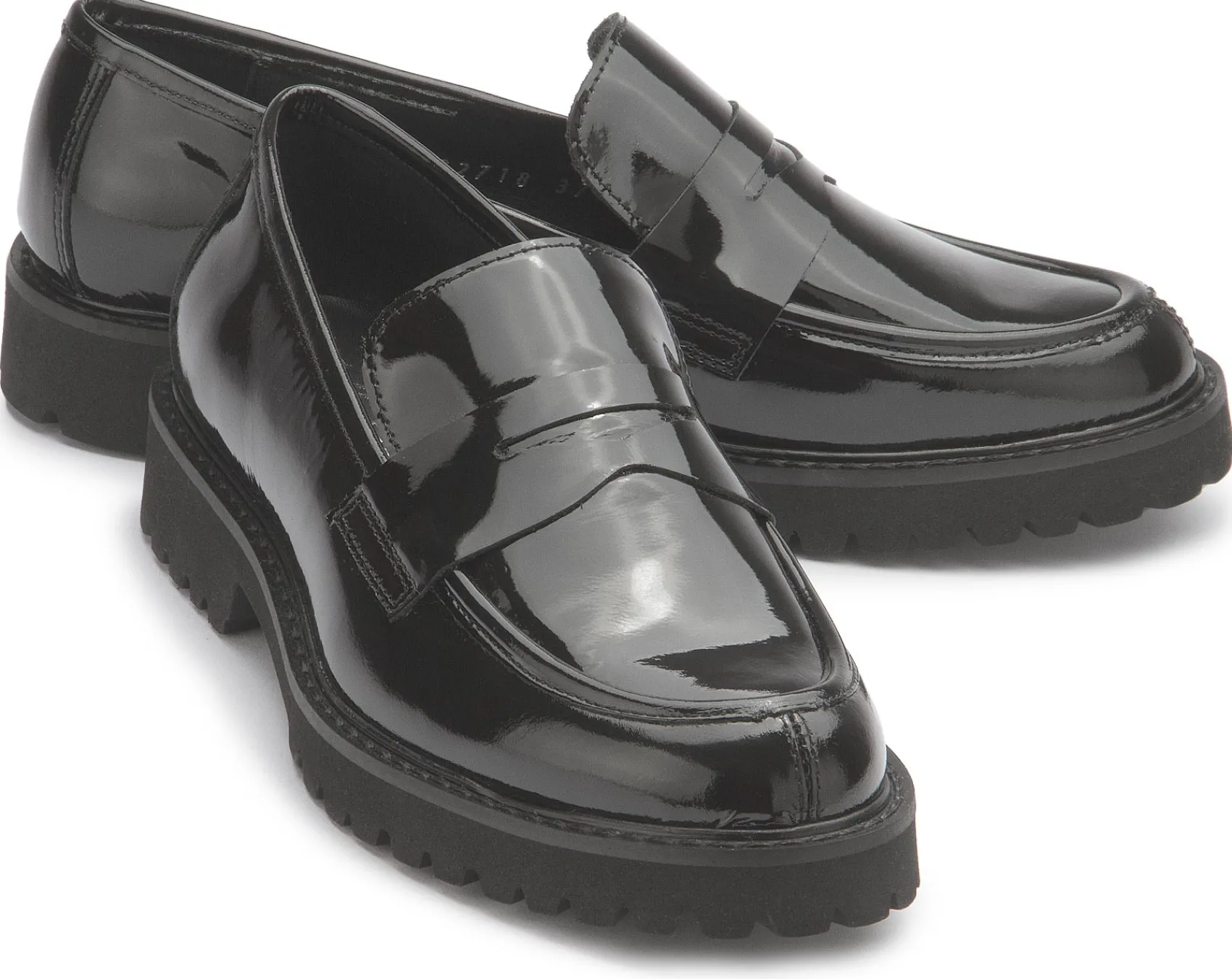 Slipper|Horsch Schuhe Loafer in Übergrößen Schwarz