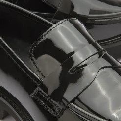 Slipper|Horsch Schuhe Loafer in Übergrößen Schwarz