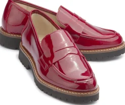 Slipper|Horsch Schuhe Loafer in Untergrößen Rot