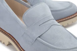 Slipper|Horsch Schuhe Loafer in Untergrößen Blau