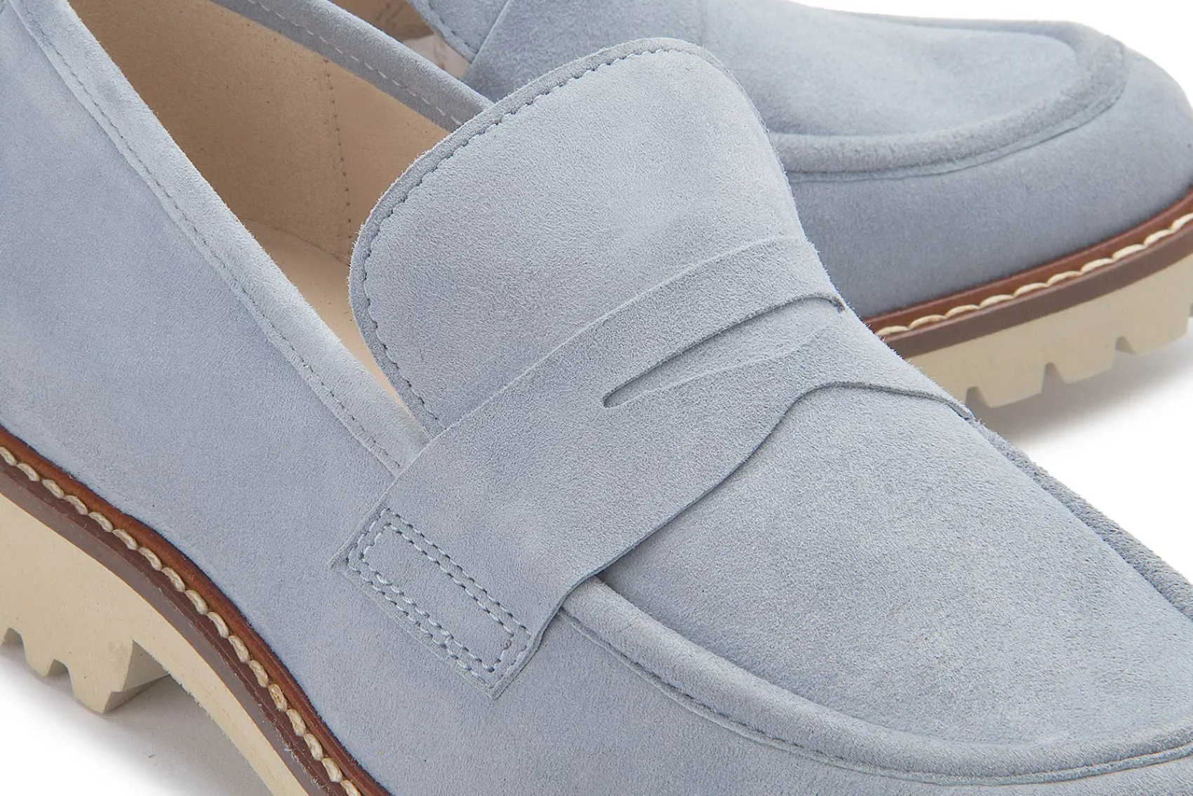 Slipper|Horsch Schuhe Loafer in Untergrößen Blau