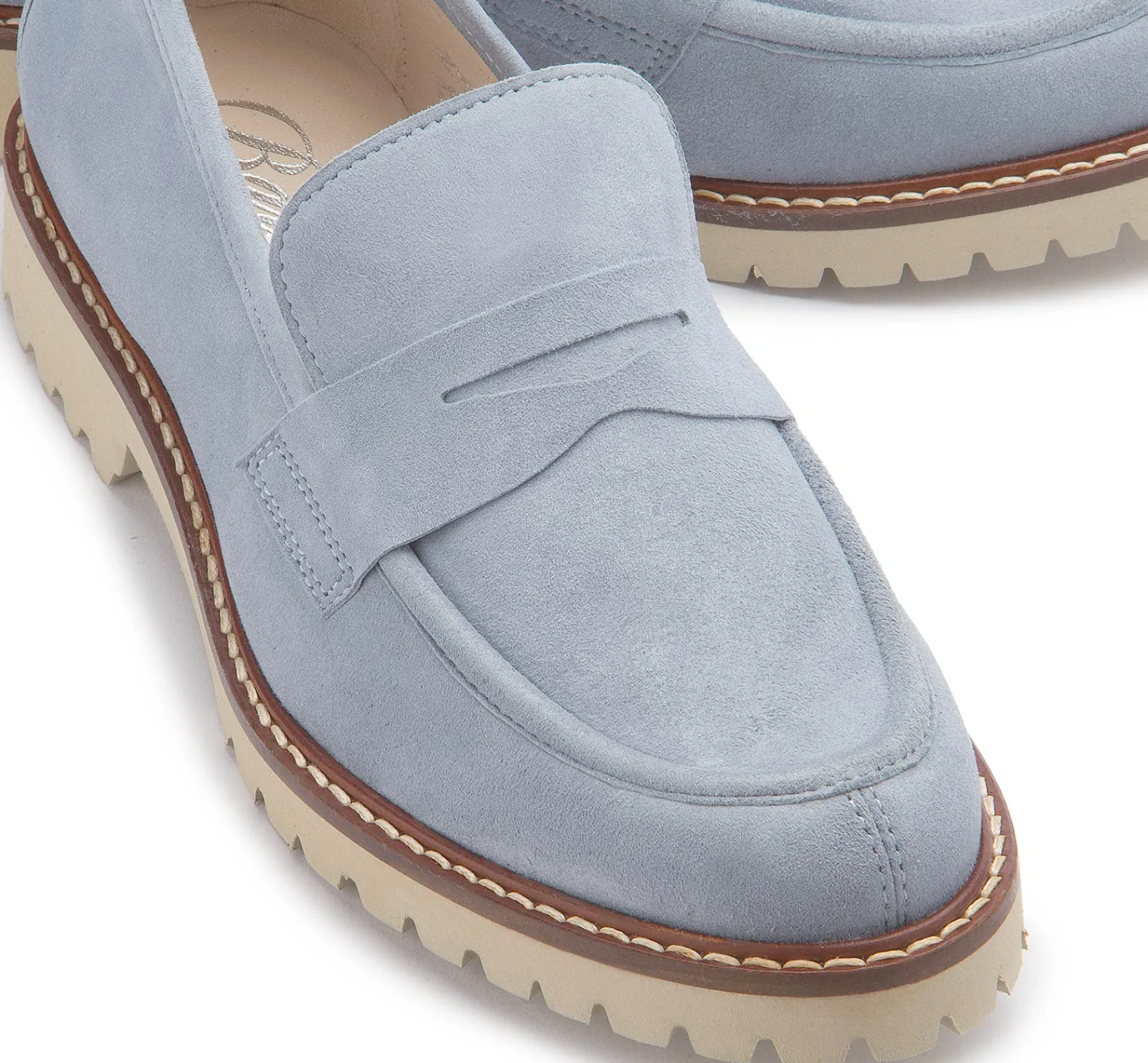 Slipper|Horsch Schuhe Loafer in Untergrößen Blau