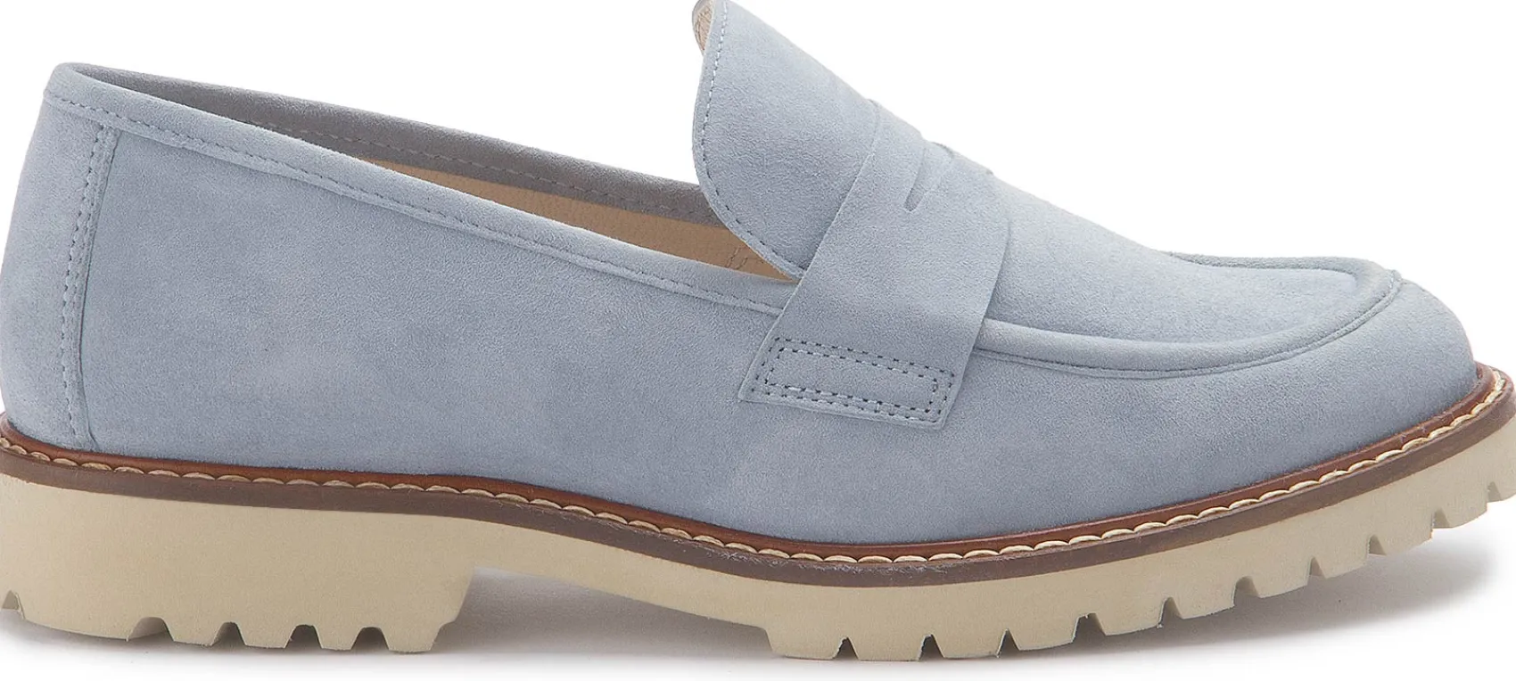 Slipper|Horsch Schuhe Loafer in Untergrößen Blau