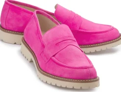 Slipper|Horsch Schuhe Loafer in Untergrößen Pink
