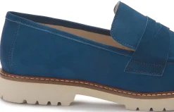 Slipper|Horsch Schuhe Loafer in Untergrößen Blau