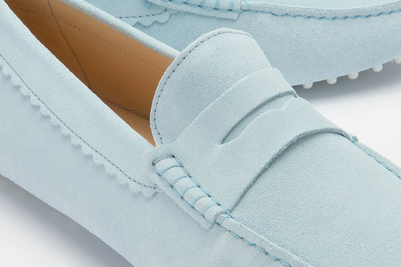 Slipper|Horsch Schuhe Mokassin in Übergrößen Blau