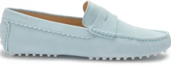 Slipper|Horsch Schuhe Mokassin in Übergrößen Blau