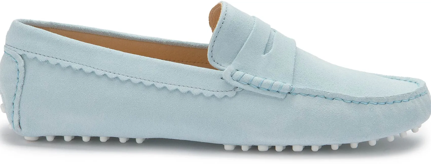 Slipper|Horsch Schuhe Mokassin in Übergrößen Blau
