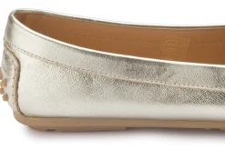 Slipper|Horsch Schuhe Mokassin in Übergrößen Gold