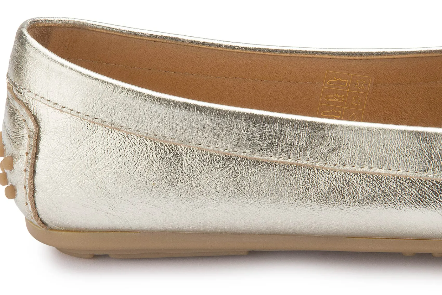 Slipper|Horsch Schuhe Mokassin in Übergrößen Gold