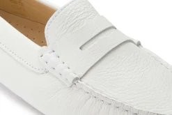 Slipper|Horsch Schuhe Mokassin in Übergrößen Weiß