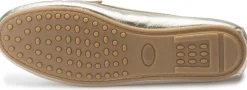 Slipper|Horsch Schuhe Mokassin in Übergrößen Gold