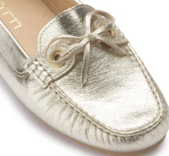 Slipper|Horsch Schuhe Mokassin in Übergrößen Gold
