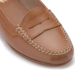 Slipper|Carlen Shoes Mokassin in Übergrößen Braun