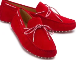 Slipper|Horsch Schuhe Mokassin in Übergrößen Rot