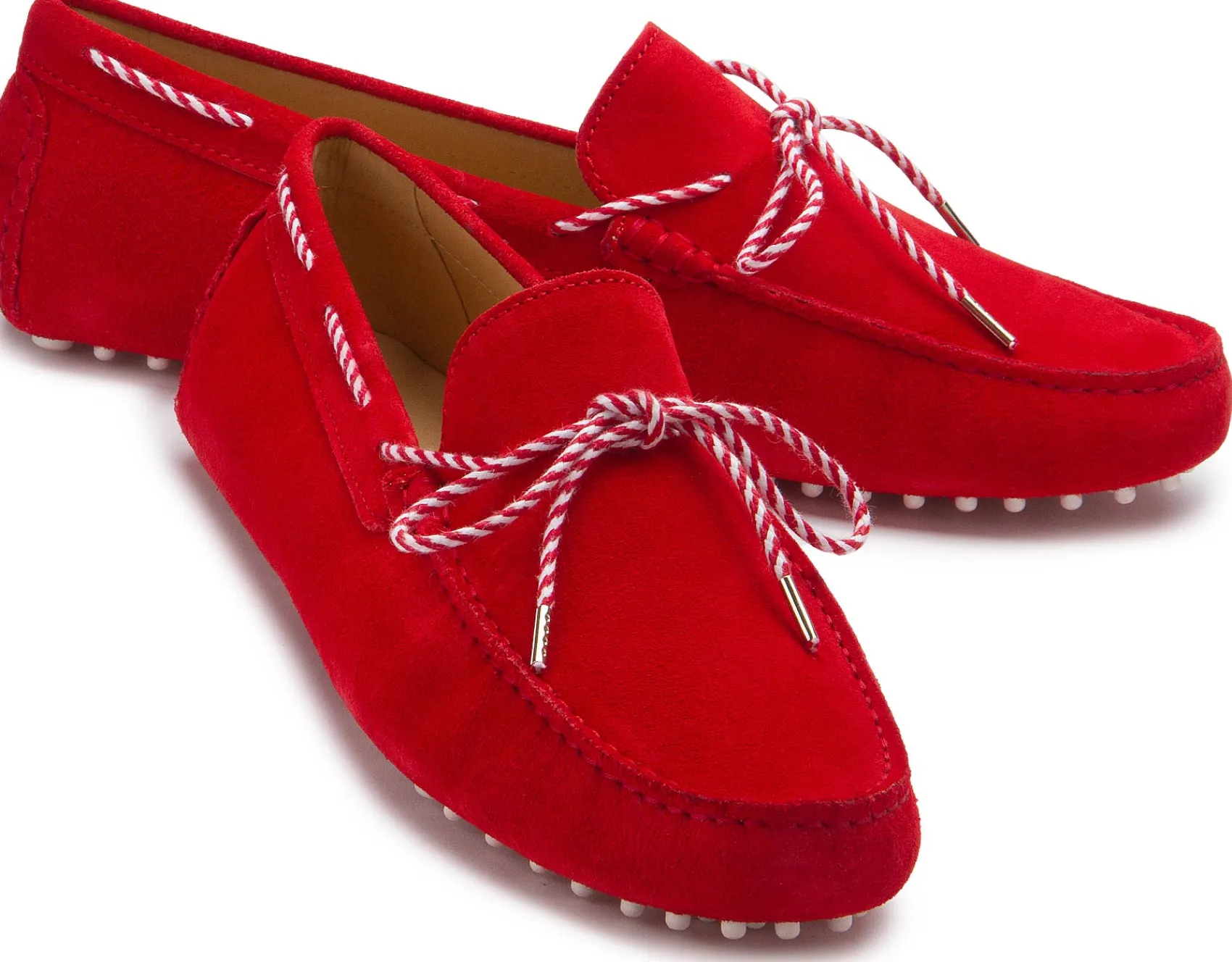 Slipper|Horsch Schuhe Mokassin in Übergrößen Rot