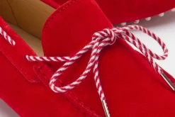 Slipper|Horsch Schuhe Mokassin in Übergrößen Rot