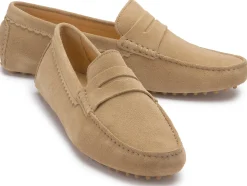 Slipper|Horsch Schuhe Mokassin in Übergrößen Beige