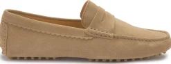 Slipper|Horsch Schuhe Mokassin in Übergrößen Beige
