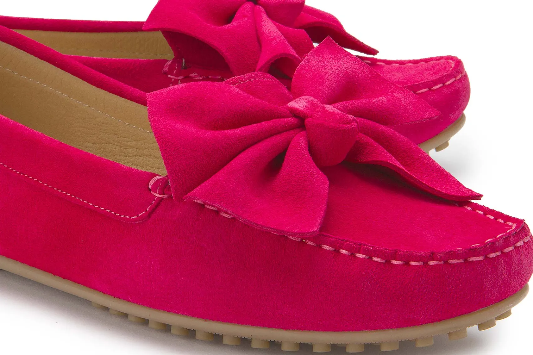 Slipper|Horsch Schuhe Mokassin in Übergrößen Pink