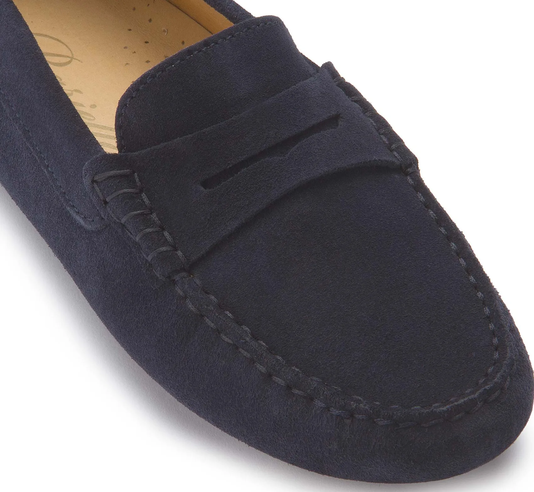 Slipper|Horsch Schuhe Mokassin in Übergrößen Blau