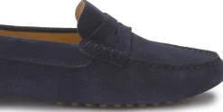 Slipper|Horsch Schuhe Mokassin in Übergrößen Blau